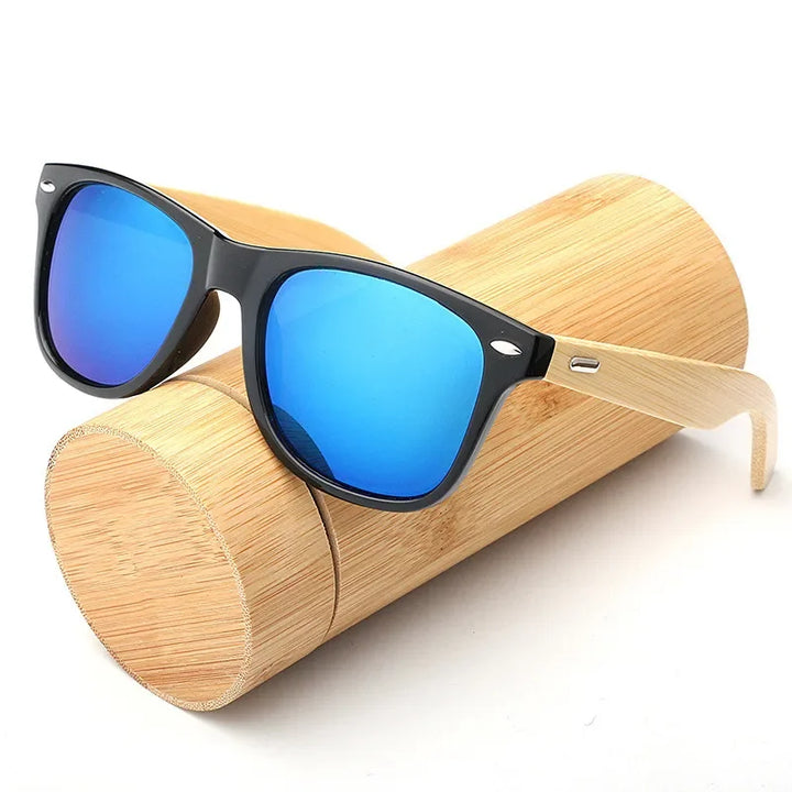 Men's Fashion Classic Wooden Bamboo Ultraviolet Sunglasses