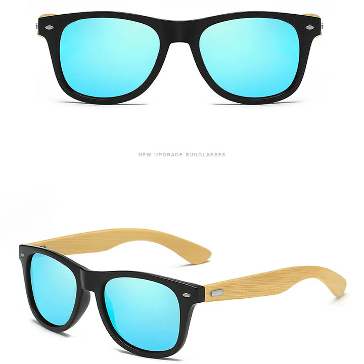 Men's Fashion Classic Wooden Bamboo Ultraviolet Sunglasses