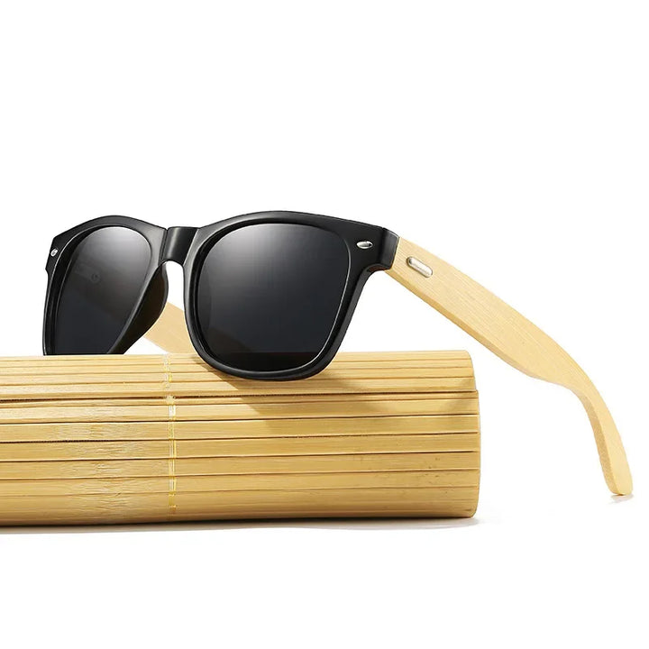 Men's Fashion Classic Wooden Bamboo Ultraviolet Sunglasses